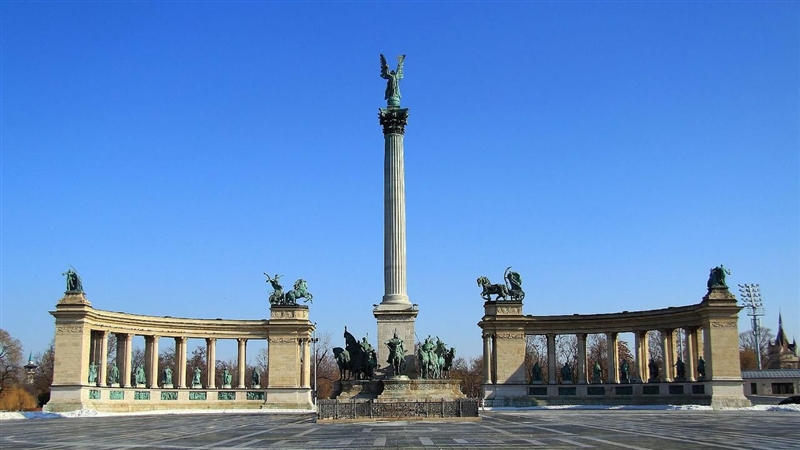 Piata Eroilor din Budapesta, capitala Ungariei